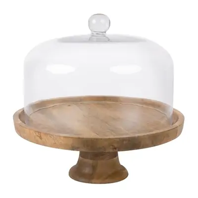 Olympia Cake Stand Mango Wood - 330x120mm - HY757
