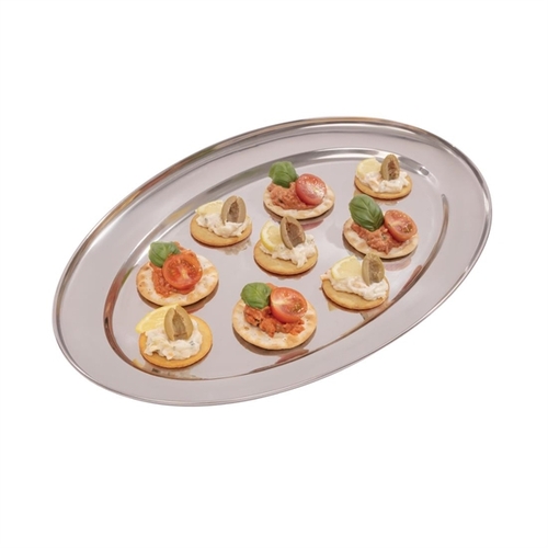 Oval Serving Flat St/St - 24" - K369