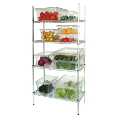 Vogue Flat Pack 4 Shelf Unit 915x460x1840mm - L927