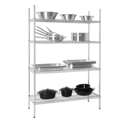 Vogue Flat Pack 4 Shelf Unit 1220x460x1830mm - L928