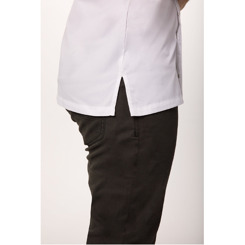 Cannes Press Stud Chef Jacket - White - SSSN-WHT-XS - SSSN-WHT-XS