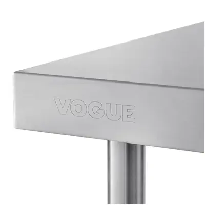 Vogue Stainless Steel Prep Table with Splashback 900x600x900mm - T380
