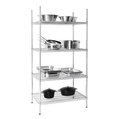 Vogue 4 Tier Wire Shelving Kit 915x610x1830mm - U256