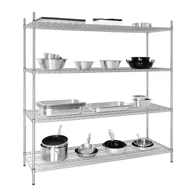Vogue 4 Tier Wire Shelving Kit 1830x610x1830mm - U259