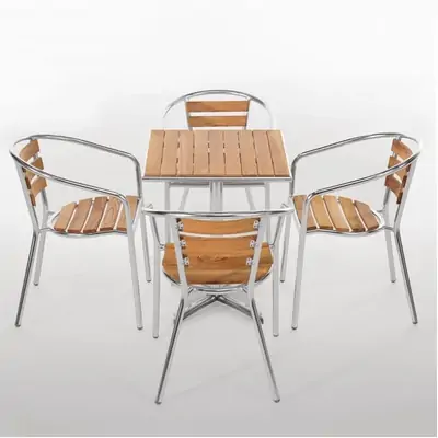 Bolero Ash Top Table Square 600mm - U430