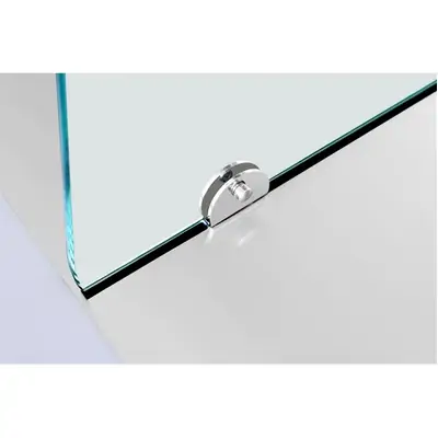 Polar UA017-A U-Series GN Saladette Counter with Square Sneeze Guard - 2 Door - UA017-A