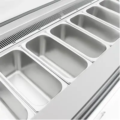 Polar U-Series UA058-A 6 Pan Ice Cream Serve Over Display Freezer - UA058-A