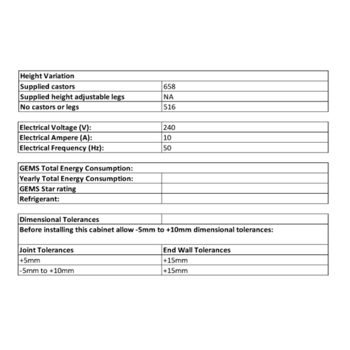 FED-X XCB-36 - Chef Base Refrigerated Drawer Bench 184 Litres - XCB-36