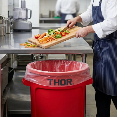 Trust Thor Round Bin 38Lt - Red - 17805