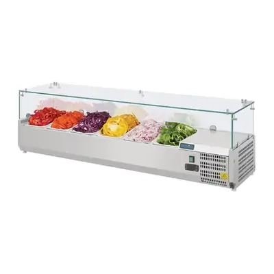 Polar AB090-A G-Series Countertop Prep Fridge 6x 1/4GN - AB090-A