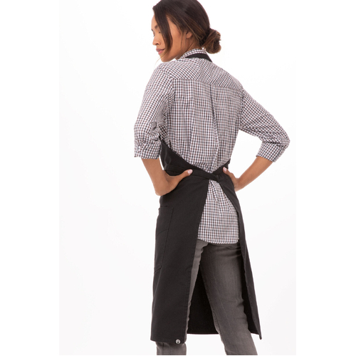 Chef Works Rockford Bib Apron - ABKV053-SGY - ABKV053-SGY