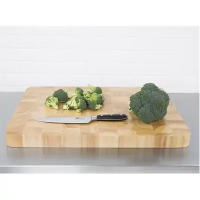 Vogue Rectangular Wooden Chopping Board Large 610x455x45mm - C460
