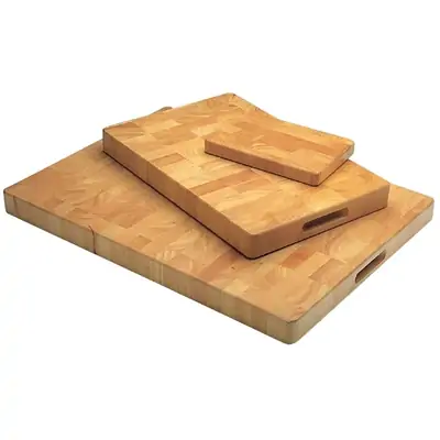 Vogue Rectangular Wooden Chopping Board Small 230x150x25mm - C461