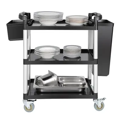 Vogue Mobile Trolley Compact Polypropylene Black 130kg - CF101