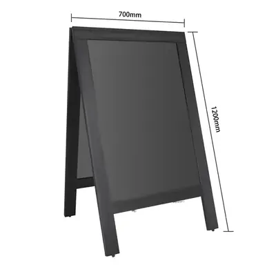Olympia Pavement Board Black Wooden Frame 700x1200mm - CU993