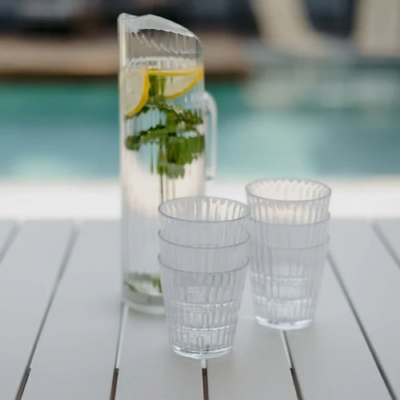 D-Still Bamboo Polycarbonate Water Pitcher W/Removable Base 1.5L - DS2019-240