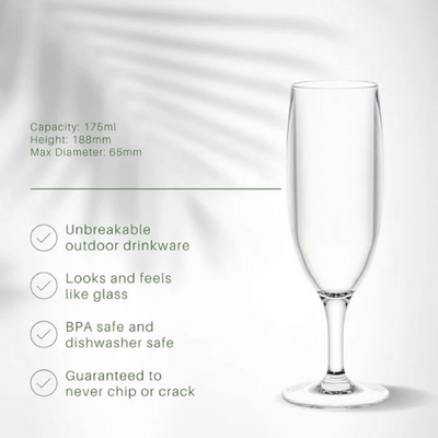 D-Still Essentials Polycarbonate Champagne 175ml (Box of 4) - DS9509