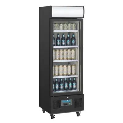 Polar GH426-A G-Series Upright Display Fridge Black - 218Ltr - GH426-A
