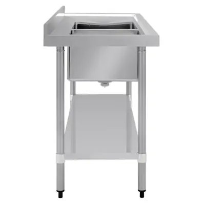Vogue Double Bowl Sink R/H Drainer (90mm Drain) 1500x700mm - HC916