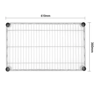 Vogue Steel Wire Wall Shelf 610x360mm - U200