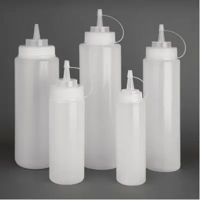 Vogue Squeeze Sauce Bottle Clear 994ml - W832