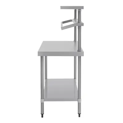 Vogue Stainless Steel Prep Station with Gantry 1200x600x1500mm - CB908