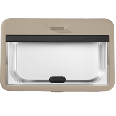 Uniq CDU0004 Commercial Electric Chafing Dish 1/1 GN - Beige Polypropylene - CDU0004
