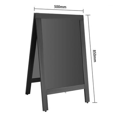 Olympia Pavement Board Black Wooden Frame 500x850mm - CU992