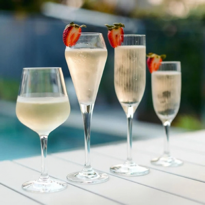 D-Still Sip Easy Polycarbonate Prosecco 200ml (Box of 4) - DSX059