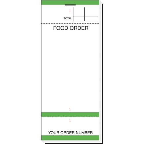 Olympia Recyclable Bar Food Order Pads with Tickets Single Leaf (Pack of 50) - G522