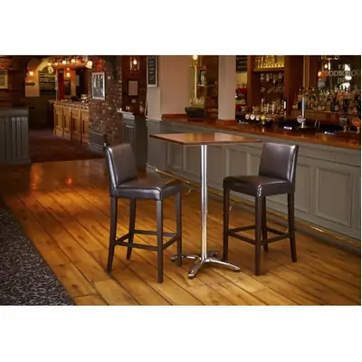 Bolero Square Table Top Dark Brown 600mm - GG635