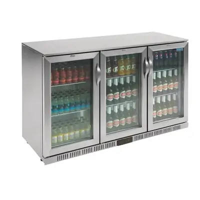 Polar GL009-A G-Series Under Counter Back Bar Cooler with Hinged Doors Stainless Steel 330Ltr - GL009-A