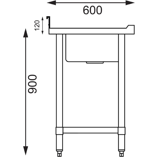 Vogue Double Bowl Sink L/H Drainer (90mm Drain) 1500mm - HC905