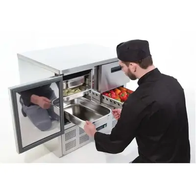 Polar U637-A G-Series 2 Drawer Counter Fridge 240Ltr - U637-A