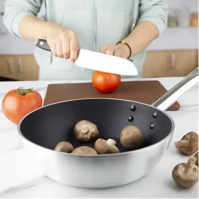 Vogue Non-stick Induction Saute Pan Teflon Platinum Plus 240mm - CB904