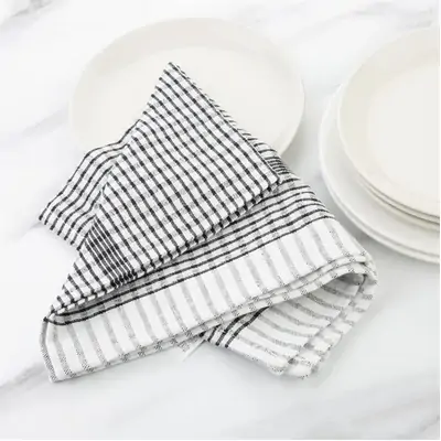 Wonderdry Tea Towels Black & White 762x508mm (Pack of 10) - CC597