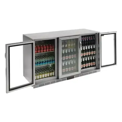 Polar GL009-A G-Series Under Counter Back Bar Cooler with Hinged Doors Stainless Steel 330Ltr - GL009-A