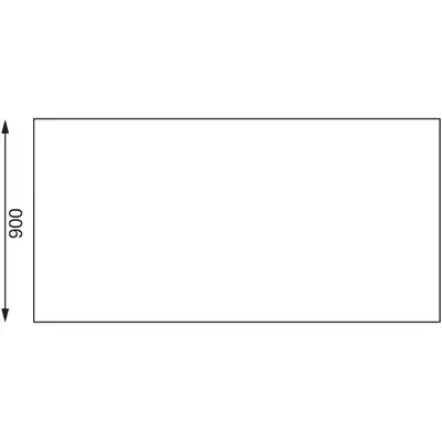 Vogue Stainless Steel Centre Table 1800x900dx900h - GL279