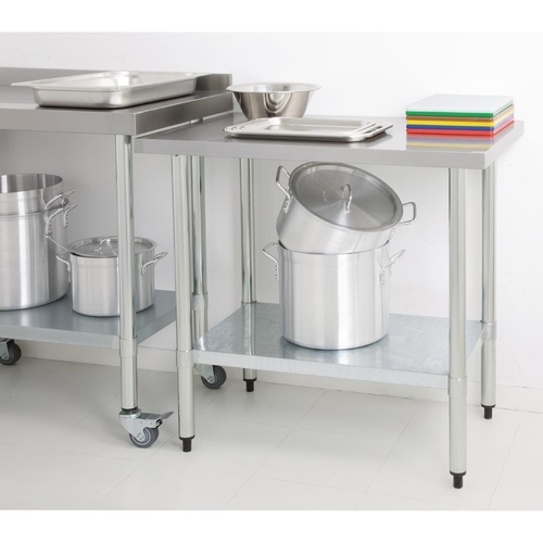 Vogue Stainless Steel Prep Table - 1800 x 600 x 900mm - T378