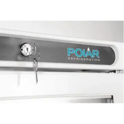 Polar CB921-A C-Series Glass Door Display Freezer 365Ltr White - CB921-A