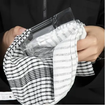 Wonderdry Tea Towels Black & White 762x508mm (Pack of 10) - CC597