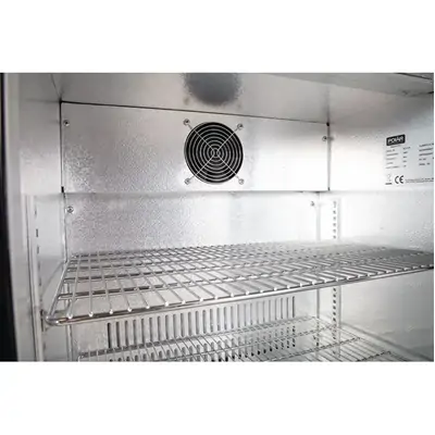 Polar GE997-A G-Series Back Bar Cooler with Single Solid Hinged Door Black - 850mm - GE997-A