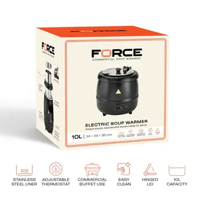 Force Electric Soup Warmer – 10L - 73501
