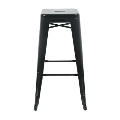 Bolero High Metal Bar Stools Black (Pack of 4) - DL881