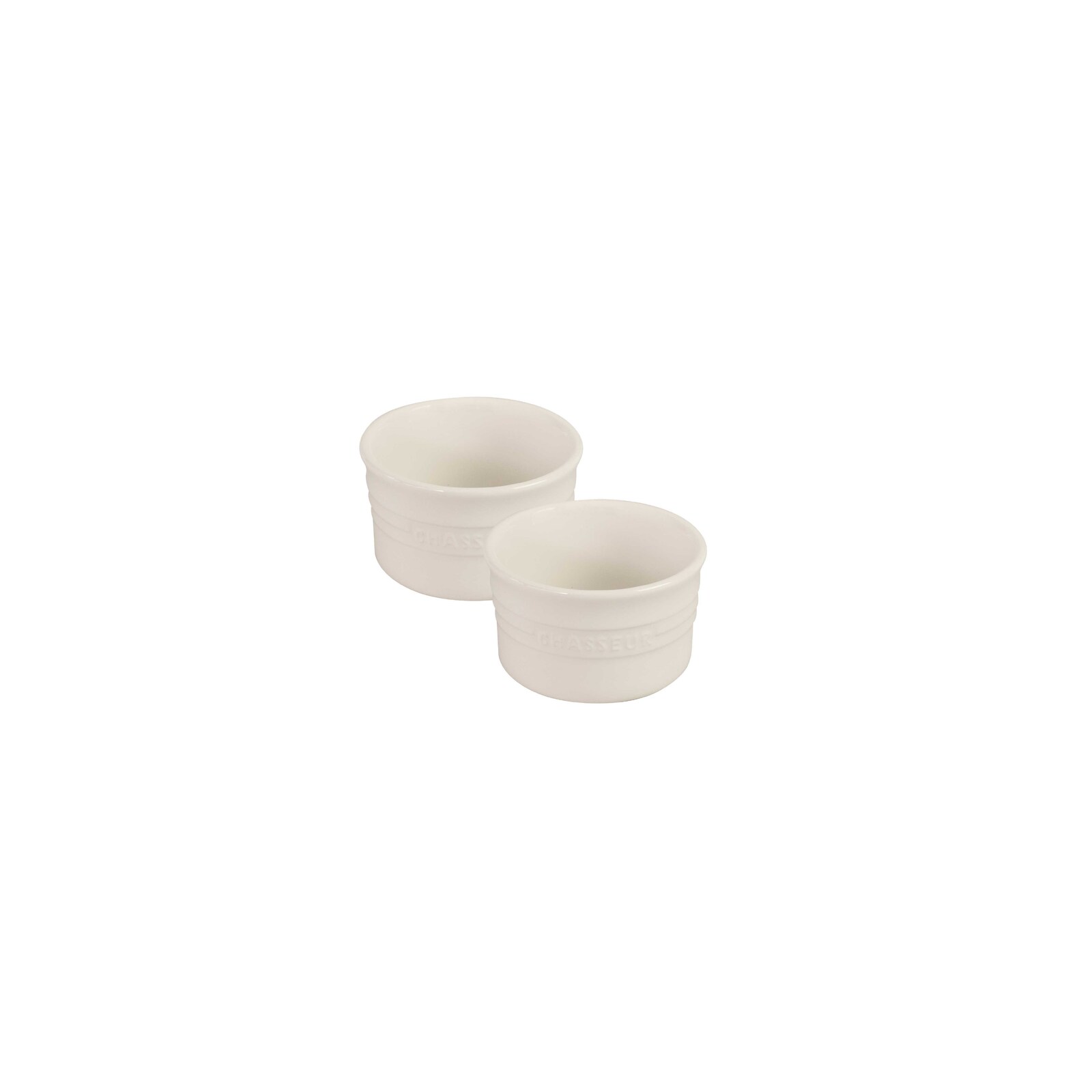 Chasseur La Cuisson Ramekin 2 Piece Set 9.5x5.6cm /250ml Antique Cream