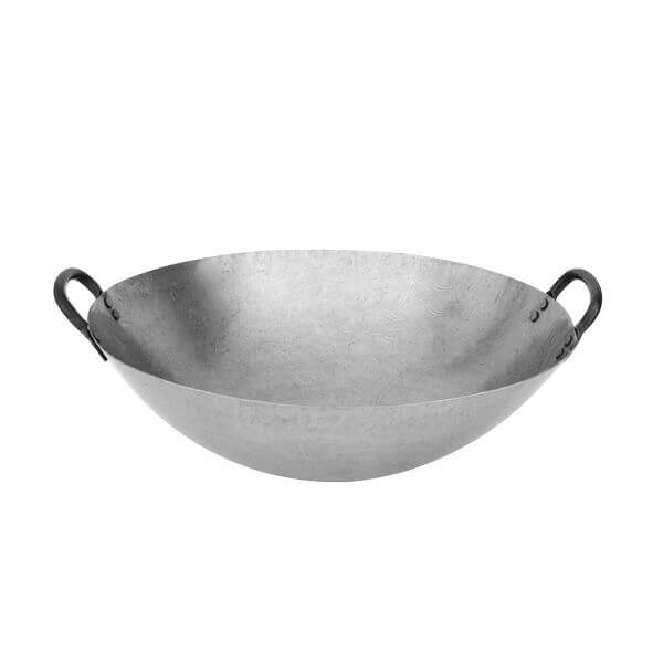 Iron Wok 2 Handles, Round Bottom 600mm