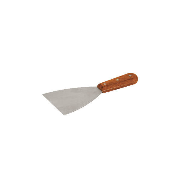 Pan Scraper 215x115x100mm Stainless Steel Blade, Wood Handle