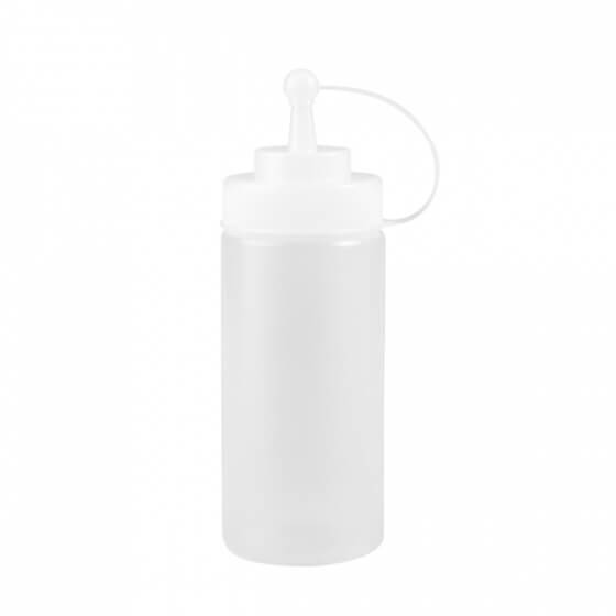 Squeeze Bottle - Wide Mouth With Cap 480ml Clear  - 45116-CL