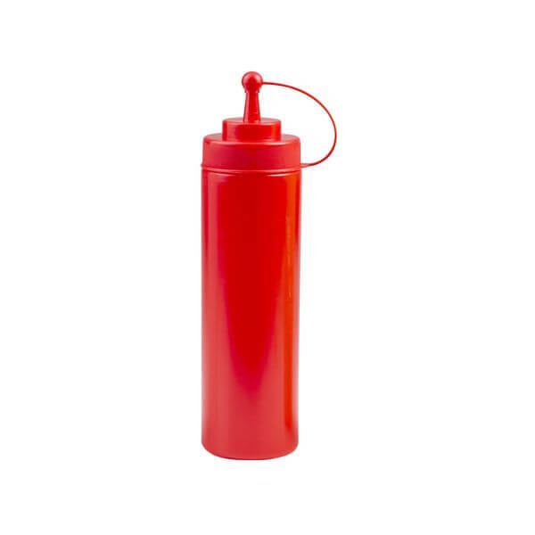 Squeeze Bottle - Wide Mouth With Cap 720ml Red  - 45124-R