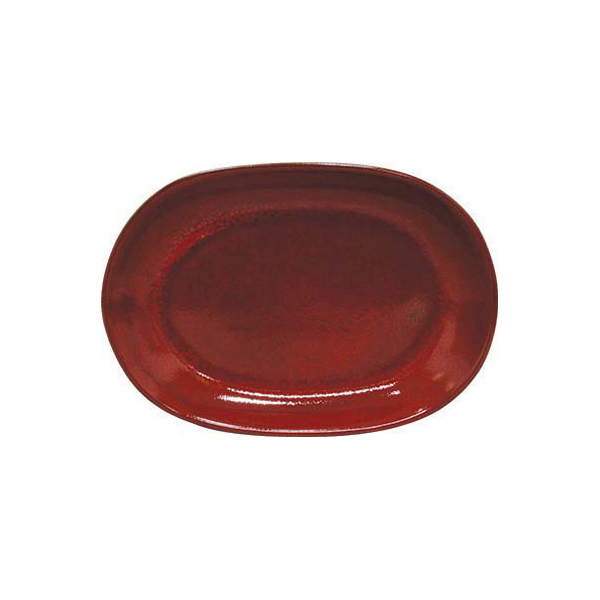 Tablekraft Artistica Oval Serving Platter 305x210mm Reactive Red
